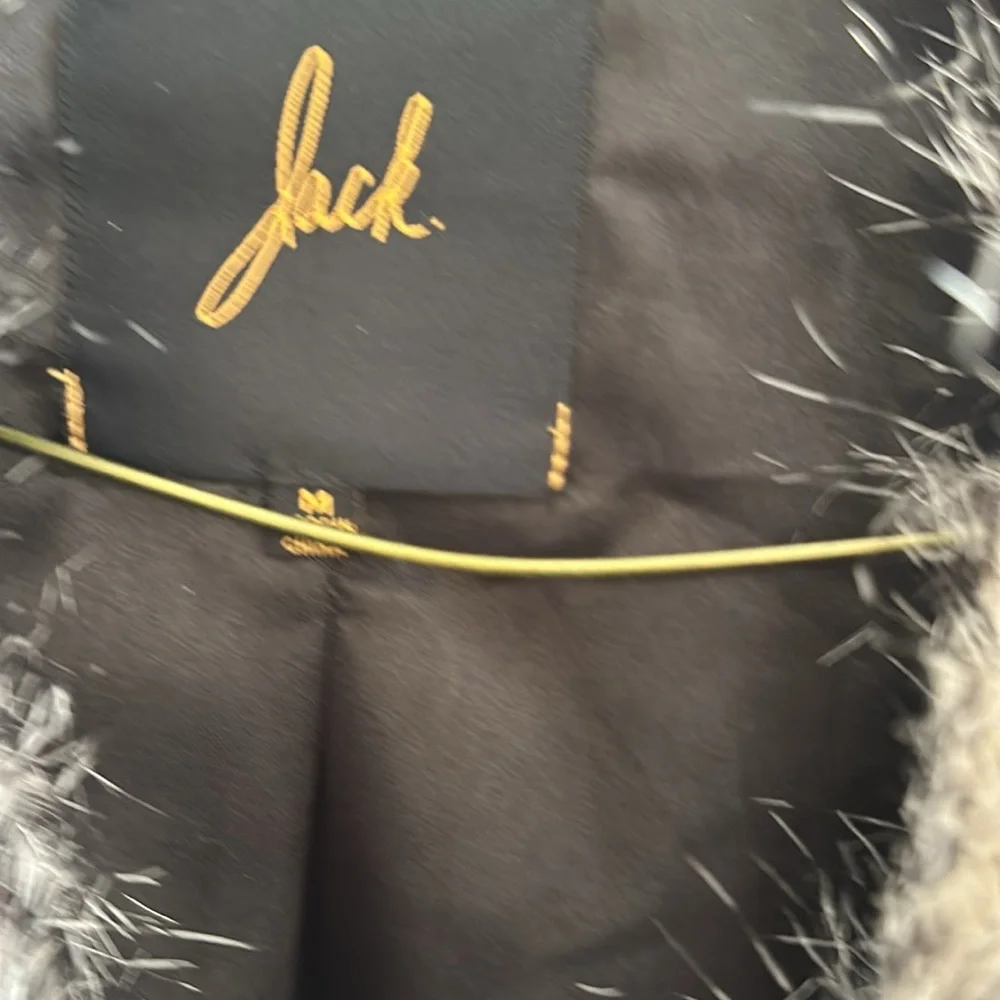 Jack Faux fur vest. Size M. Black and white   EUC - Picture 2 of 10